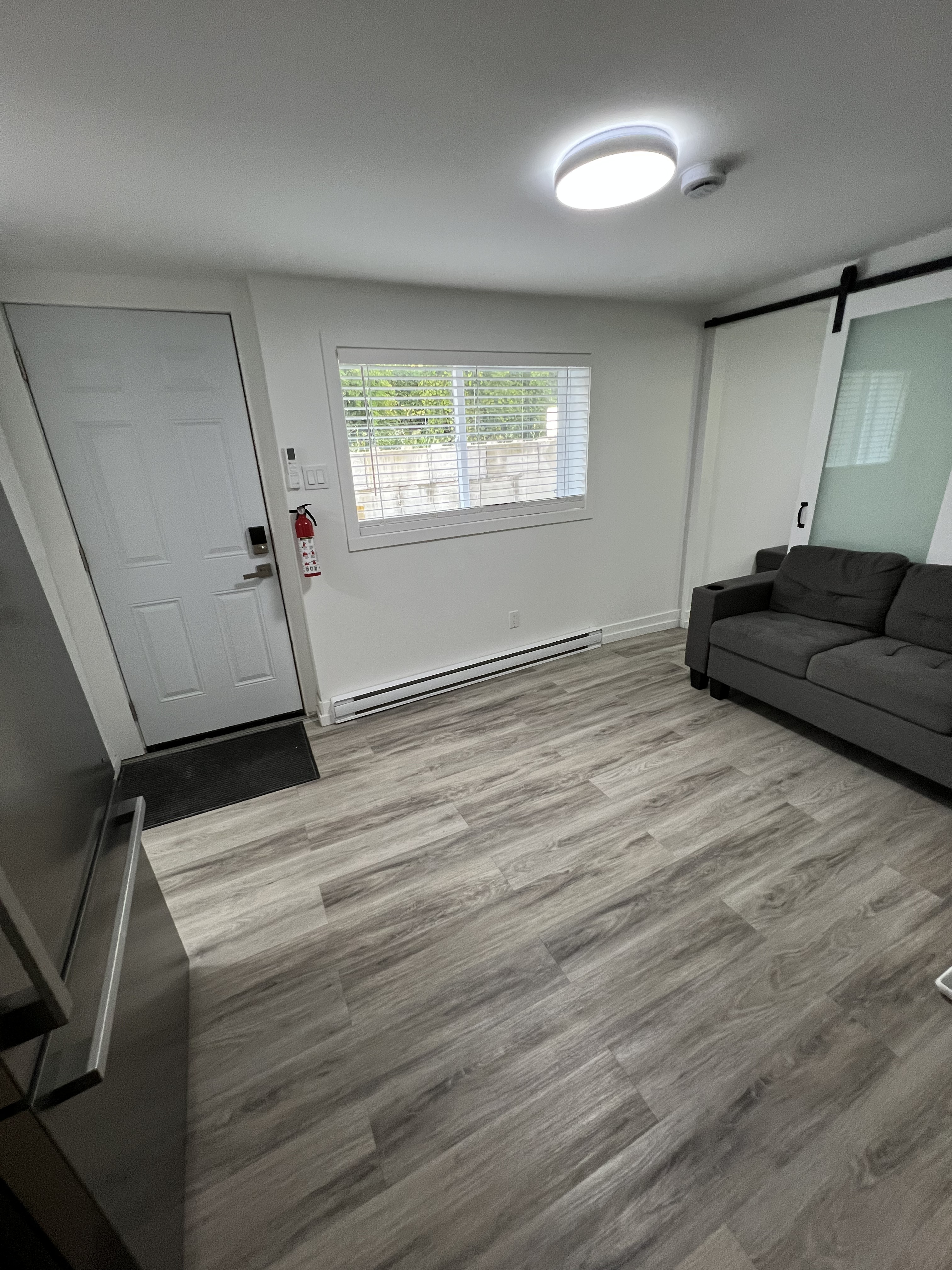 Living room and private entrance of Unit U4